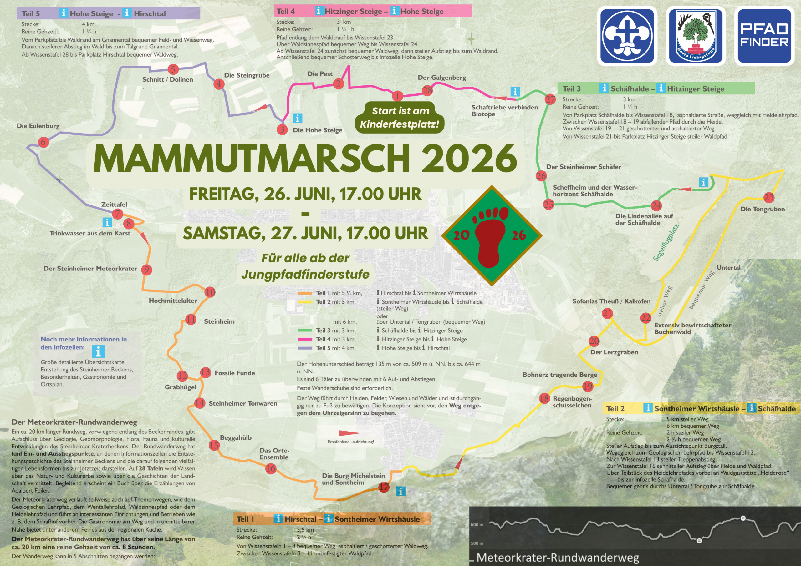 Mammutmarsch 2026 Flyer